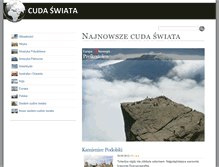 Tablet Screenshot of cudaswiata.pl